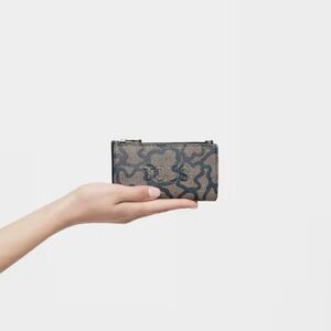 TOUS Kaos Icon Wallet Brown/Black NWT & Dust Bag